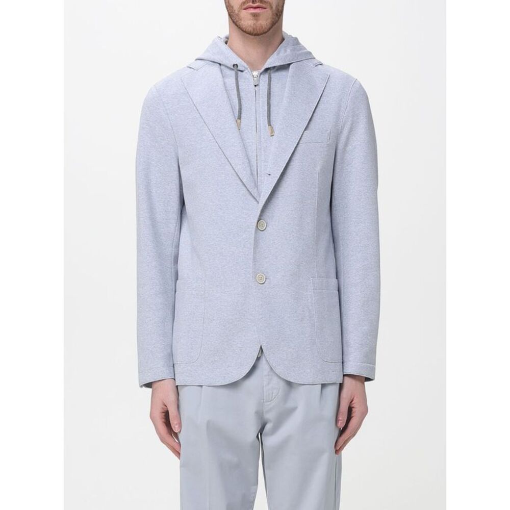 Eleventy Jacket Men Gnawed Blue
